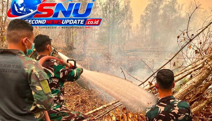 Satgas Karhutla Kodam XXII/Tambun Bungai Bergerak! Yonif TP-925 Padamkan Titik Api di Pulang Pisau