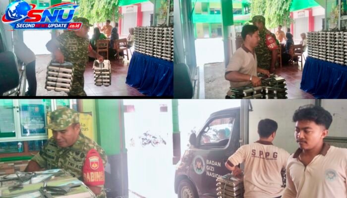 Babinsa Joyotakan Turun Langsung, Pastikan Distribusi Makan Bergizi Gratis di SMK Muhammadiyah 1 Surakarta Berjalan Lancar